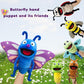 Justqunseen Hand Puppet Realistic Plush Puppet 13',Insect Animal Puppets For Kids Insect Stuffed Animal Hand Puppet With Moveable Mouth,Soft Stuffed Insect Puppet Story Toy Puppets Role Play Show Game
