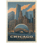 Mypuzzle Chicago, Il: Magic Bean, Vintage Poster - Premium 500 Piece Jigsaw Puzzle For Adults
