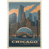 Mypuzzle Chicago, Il: Magic Bean, Vintage Poster - Premium 500 Piece Jigsaw Puzzle For Adults