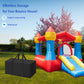 QYILUARE Extra Large Waterproof Storage Bag for Inflatable Bounce House & Water Slide, Black with Sturdy Handles (40 L x 20 W x 28 H)