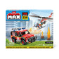 Max Build More Fire Station Play Set - 218-Piece Brick Box, Plastic, Model 83172