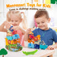 Ipourup Animals Montessori Toddler Toys 2 3 4 5 6 7 Year Old Boys Girls Wooden Animal Blocks Stacking Toy Kids Easter Birthday Gifts For Boy Girl Age 3-7 Educational Toys Fine Motor Balance Game