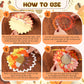 Funrous 32 Set Fall Suncatcher Craft Kit Autumn Harvest Suncatcher Paper Crafts with Tissue Paper DIY Window Stained Glass Effec