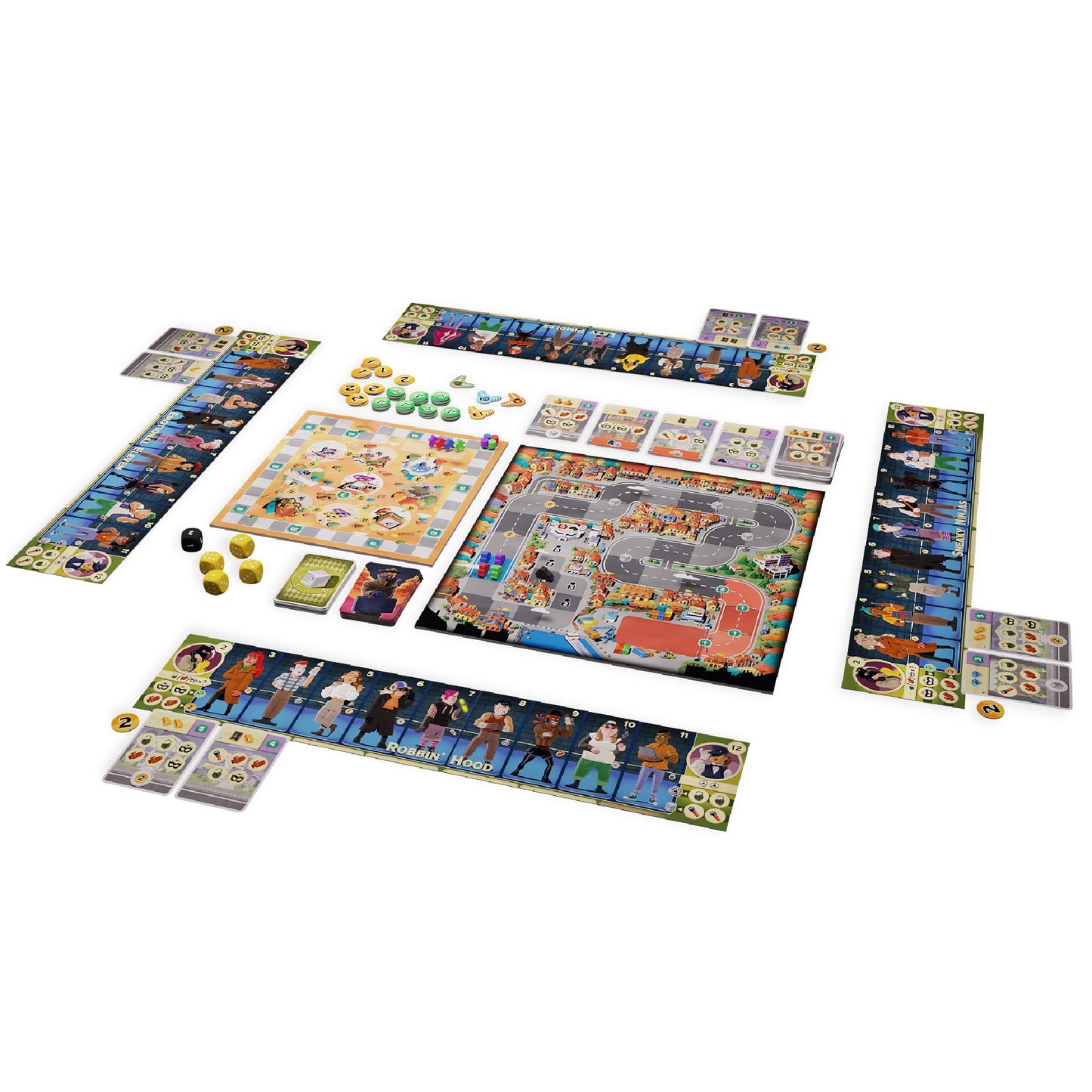 Matagot Bad Company Board Game - Gang Heist Strategy Game for 1-6 Players, Ages 8+, Multicolor, Average Playtime 30-45 Minutes