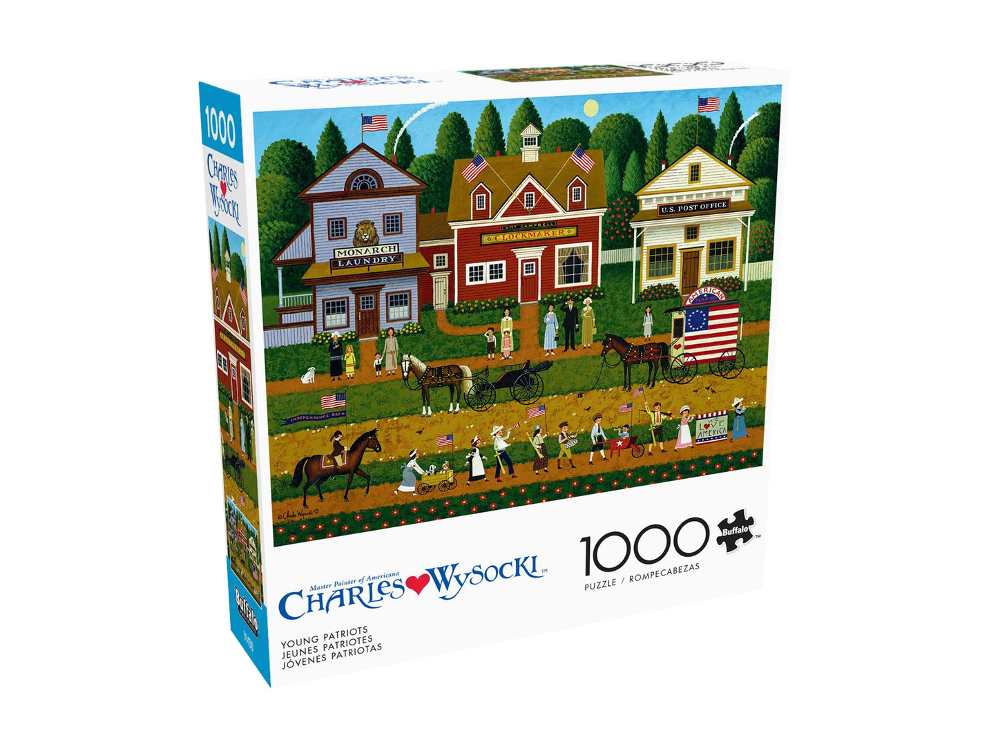 Buffalo Games - Charles Wysocki - Young Patriots - 1000 Piece Puzzle - Challenging Puzzle Perfect For Game Nights - Finished Siz