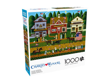 Buffalo Games - Charles Wysocki - Young Patriots - 1000 Piece Puzzle - Challenging Puzzle Perfect For Game Nights - Finished Siz