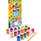 Crayola Washable Kids Paint Set, 18 Count, 3 Fl Oz, Multicolor, Includes Paintbrush