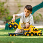 CatToysOfficial, CAT Construction Heavy Mover, Semi Truck and Trailer with Mini Crew Wheel Loader, Lights and Sounds, Ages 3 and