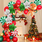 TONIFUL 30Pcs 18 Inch Large Red Green Silver Star Shape Foil Balloons Big Stars Helium Mylar Ballons for Halloween Chrismas Birt
