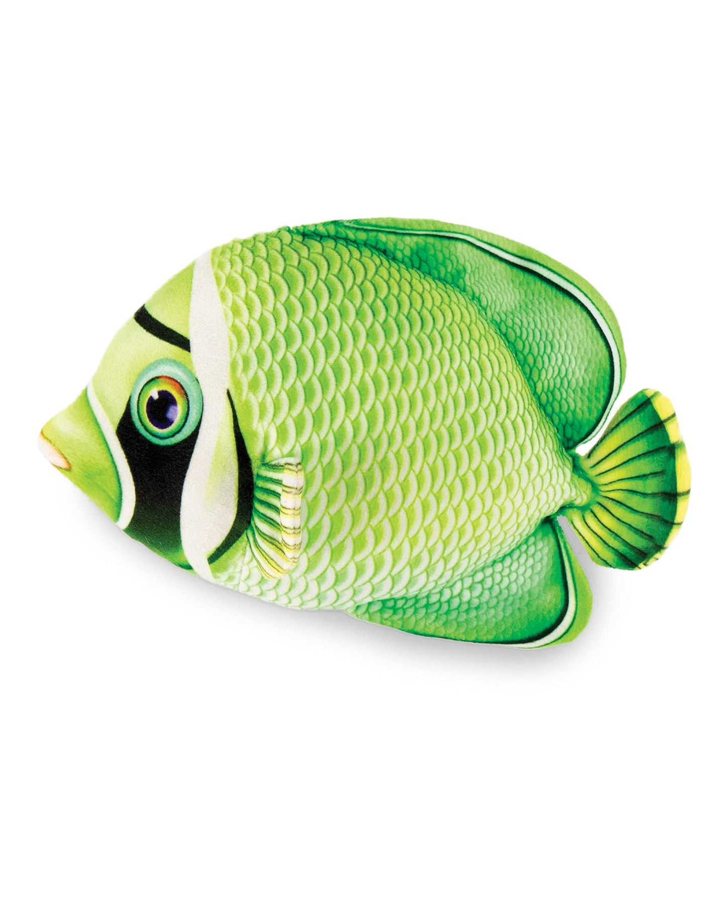 Real Planet Sea Life Plush - Soft Stuffed Animal Gift For Kids All Ages, Sea Ocean Fishing Plushie, Christmas Birthday Gifts (Green Butterfly Fish, 13') (13' Long)