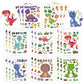 24 Sheets 8.3''  5.9'' Make Your Own Dinosaur Stickers For Toddlers Kids Party Favors, Make A Face Stickers For Kids Activities