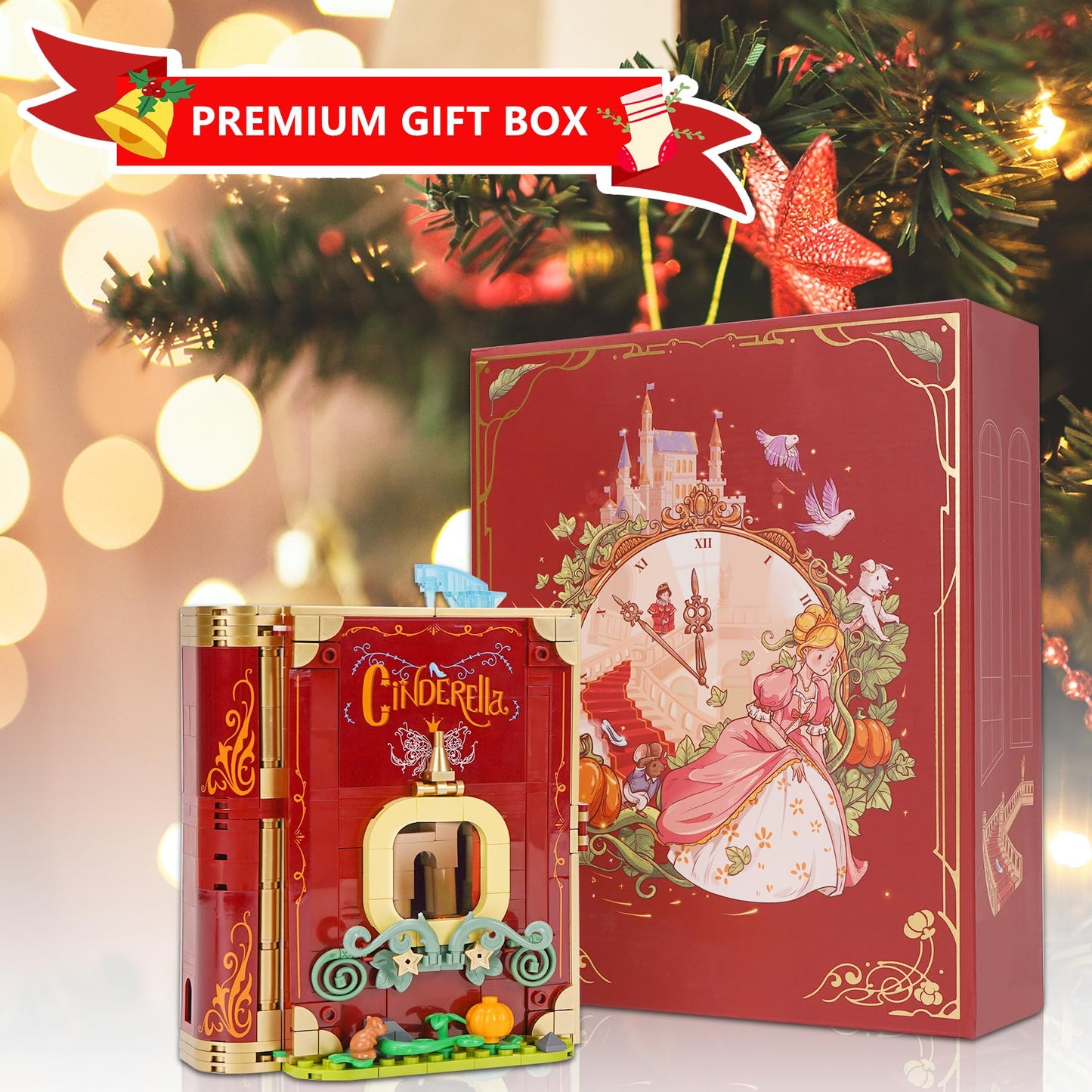 Vinbosion Fairytale Book Building Blocks Set, Building Toys, Educational Toys,Gift for Birthday,Christmas, New Year