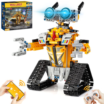 Sillbird Robot Building Kit With Remote Control Stem Gifts For Boys Age 8-13, Coding Buildable Robotic Technic Toys For Kids Birthday With 468 Pieces