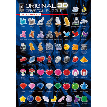 Bepuzzled Original 3D Crystal Puzzle - Bird - Fun Yet Challenging Brain Teaser That Will Test Your Skills And Imagination, For Ages 12+