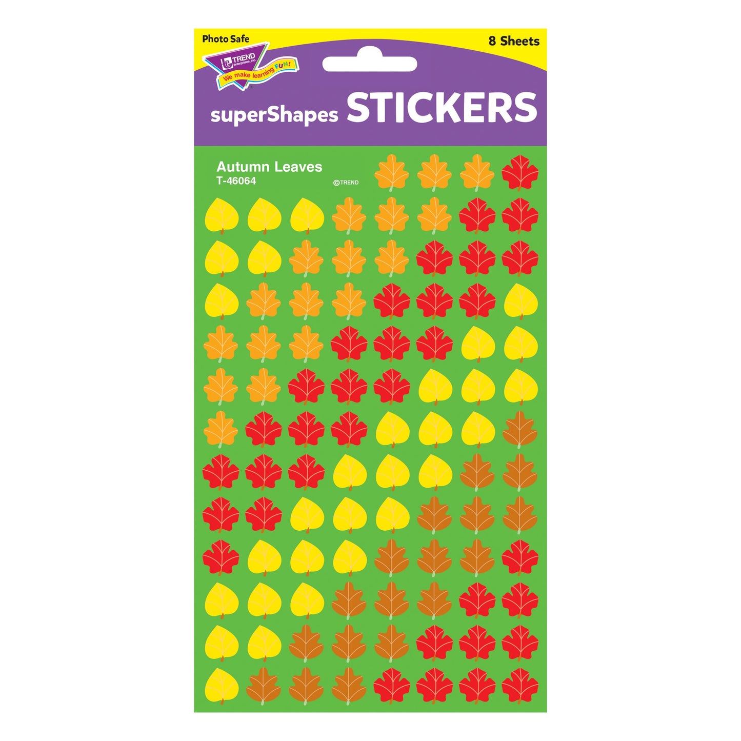 Trend Autumn Leaves superShapes Stickers, Classroom Incentives, 800 Count