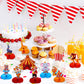 10 Pieces Carnival Party Decorations Circus Theme Party Decorations Carnival Centerpieces for Tables Cake Toppers Favors Supplie
