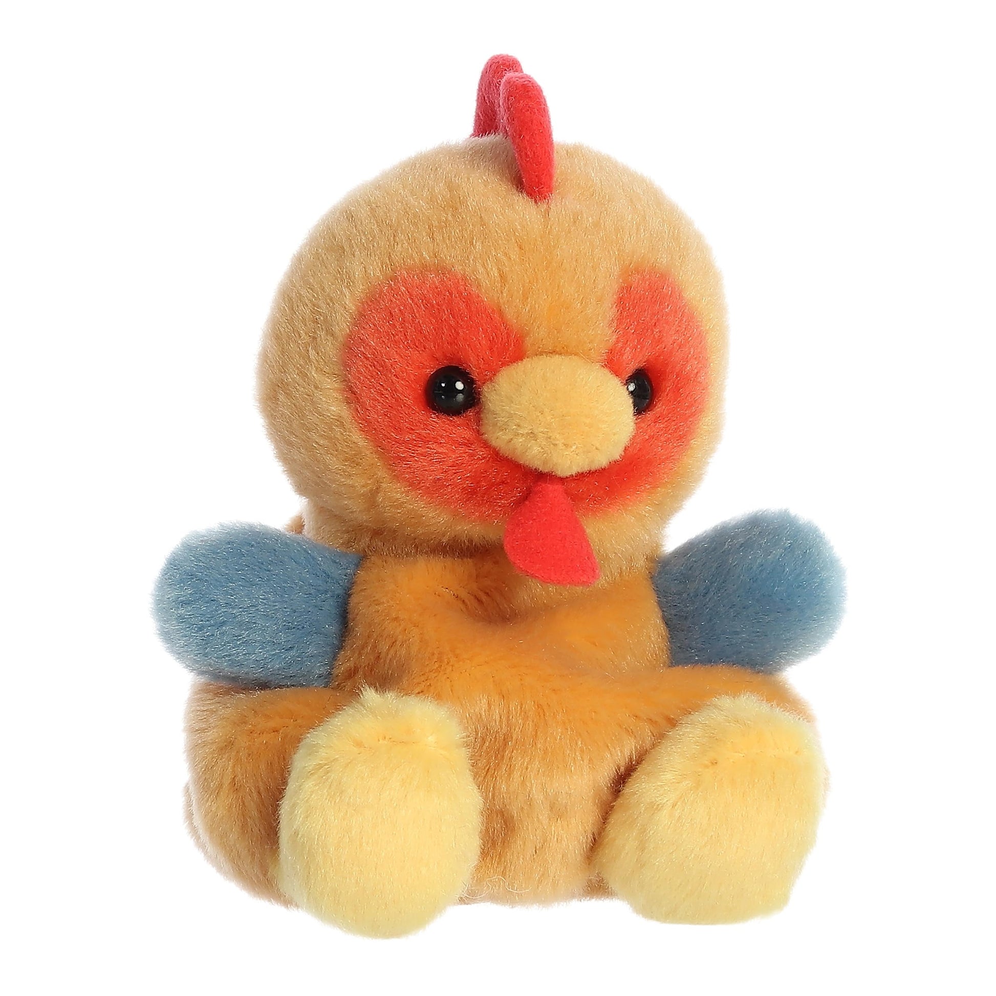 Aurora Adorable Palm Pals Red Rooster Stuffed Animal - Fun Collectible Plush for Kids and mature-themed Collectors - Perfect for Decorating Rooms and Birthday Gifts - Brown 5 Inches