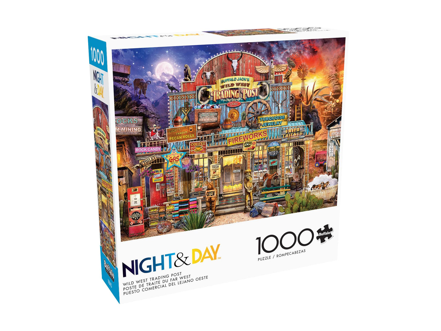 Buffalo Games - Jeff Haynie - Wild West Trading Post - 1000 Piece Jigsaw Puzzle for mature-themeds Challenging Puzzle Perfect for Game Nights - Finished Puzzle Size is 26.75 x 19.75