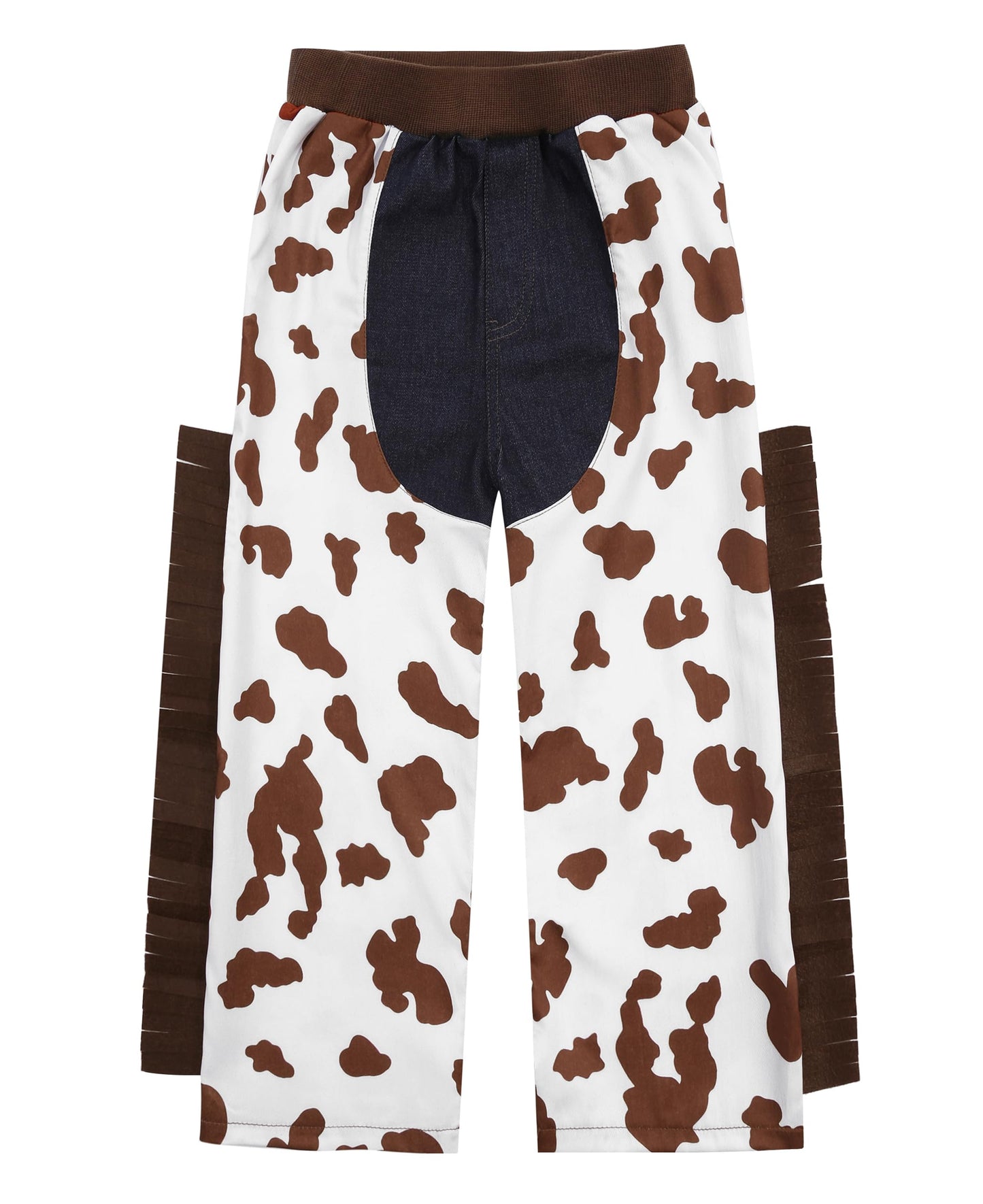 Sicypoty Kids Cowboy Costume Boys Girls Brown Western Costume Outfit For Halloween Cosplay 5-7 Years