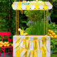 Tioncy Lemonade Stand Kit - 6 Pcs Decor Set with Shelf, Banner, Roof, and Pennant for Outdoor Lemon Themed Parties - Multicolor