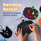 Neliblu Halloween Scratch Art Trick or Treat Paper Crafts Kit Bulk Pack of Halloween Pumpkins with Magic Rainbow Colors - 24 Pum