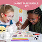 ZYROXY Nano Tape Bubble Kit for Kids, Pack of 2 Transparent Double Sided Nano Tape with All Accessories in one Box, Nano Tape Bu