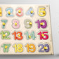 Khilonewale Wooden Puzzle with Knobs Educational and Learning Toy for Kids (Countings 0 to 20)