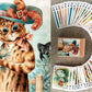 Flonzgift Secret Life Of Cats Playing Cards (Poker Deck 54 Cards All Different) Vintage Cats Postcards By Louis Wain