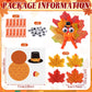 ForraFun 30 Pcs Thanksgiving Craft Kit DIY Thanksgiving Turkeys Ornaments Turkey Cards with Movable Wings for Fall Party Favors