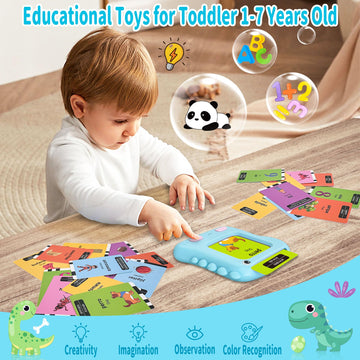 Toddler Bilingual Talking Flash Cards, 280 English & Spanish Sight Words,Kids Toddler Speech Therapy Toys For 2 3 4 5 Year Old Boys Girls,Preschool Learning Educational Toy Christmas Holiday Toy List