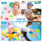 Bath Toys For Kids Ages 1-3, No Hole Ocean Sea Animal Pool Toys, Baby Toddler Bathtub Floating Toy Water Party Decoration Gifts