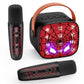 Boys Karaoke Microphone Machine Toys: Colorful Led Portable Bluetooth Speaker With 2 Wireless Mics Boy Toys Gifts For 4 5 6 7 8