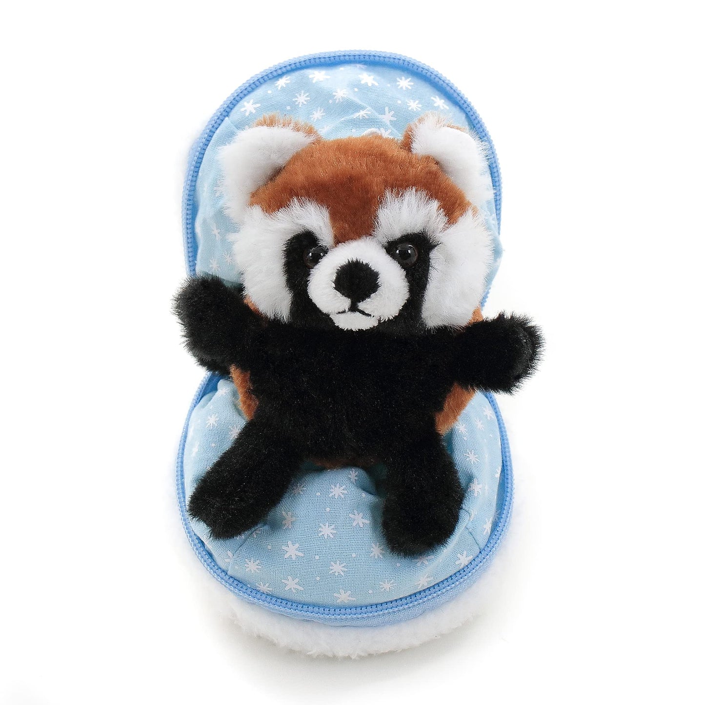 Plushland Snowball Stuffed Zip Up Animal Cute Plush Animals Assortment Soft Toy For Girlfriend, Family Members And Friends (Red