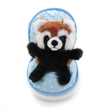 Plushland Snowball Stuffed Zip Up Animal Cute Plush Animals Assortment Soft Toy For Girlfriend, Family Members And Friends (Red