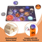 Blazpath Solar System Planet Space Wooden Puzzle Toys For Kids 3-5, Toddler Montessori Educational Match Planet Board Sensory To