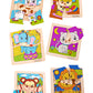 Bimi Boo 6-Sets Of Animal Themed Jigsaw Wooden Puzzles For Toddlers 1-3 - Preschooler Montessori 4-Pieces Puzzle Sets - Stem Educational Learning Wooden Toy For Babies (4 Pcs Per Set, 6 Sets)