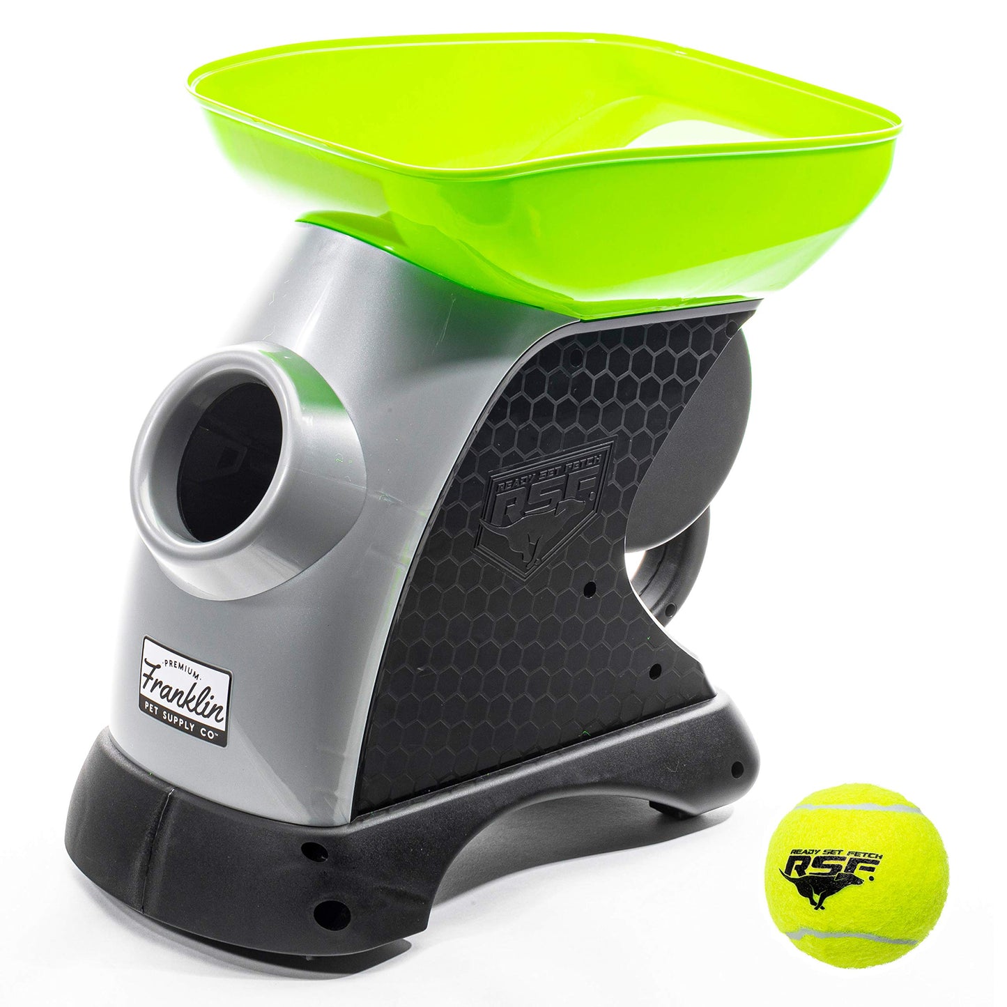 Franklin Pet Supply Ready Set Fetch Automatic Tennis Ball Launcher - Authentic Thrower - Interactive Dog Toy-New
