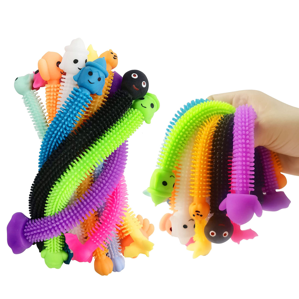 36 Pack Halloween Stretchy Strings Sensory Fidget Toys Pack,Autism Toys Great For Kids Treat Bags Gifts Stress Relief Party Favo
