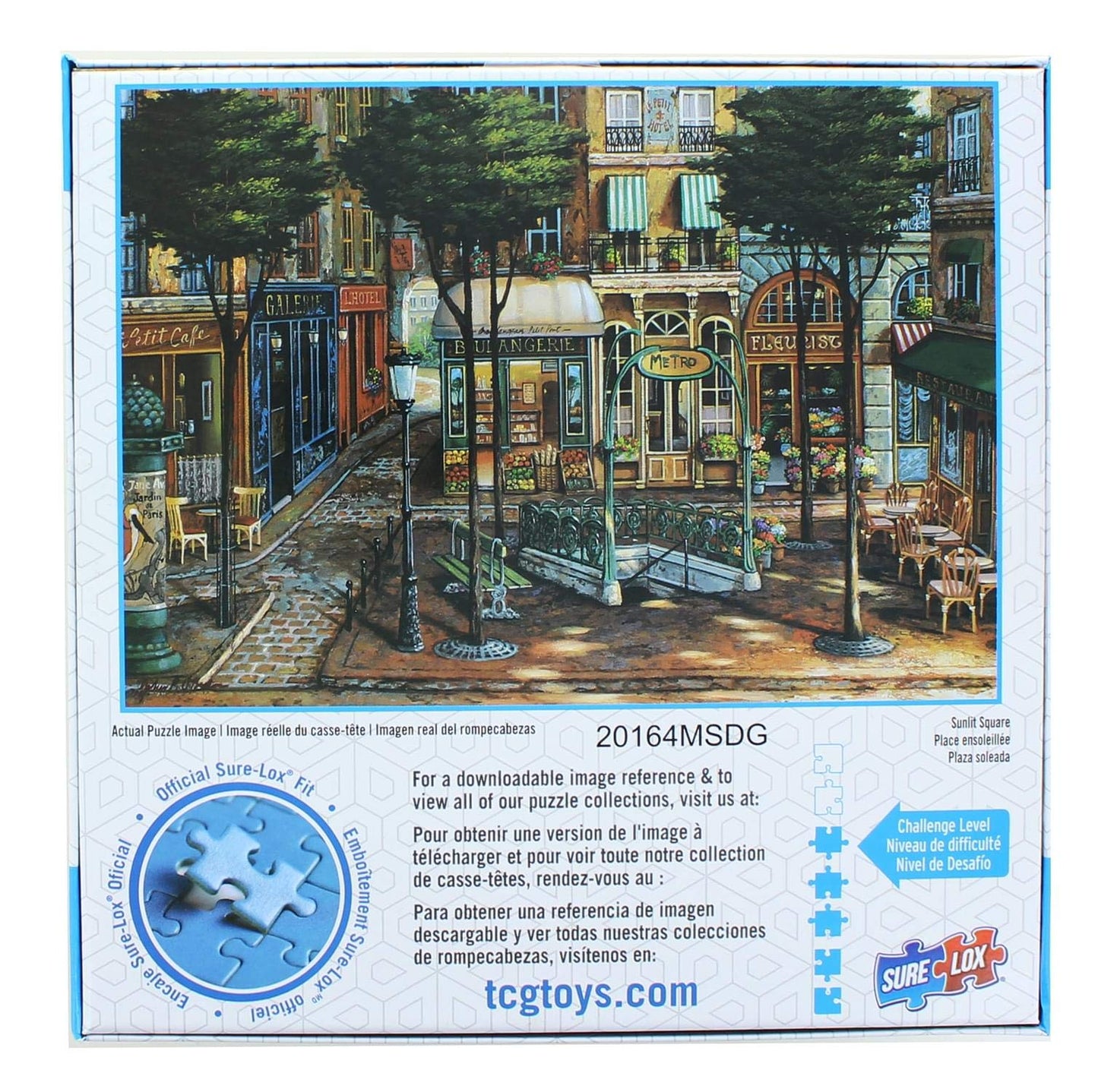 Sunlit Square 1000 Piece Romantic Holiday Puzzle