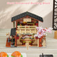 Hallisun Toy Building Block  Japanese Sushi Shop Model Kit  Compatible with Regular Size Brick  Creative Construction  Shop House City View  Birthday Gift for mature-themed Children Kids Boys Girls 8+ 763 PCS