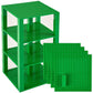 Strictly Briks Compatible With Lego Classic Stackable Baseplates, Building Bricks For Towers, Shelves, And More, Red, Green, Blu