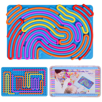Sensory Fidget Toys For Kids Toddler Boys,Sensory Activity Board For Stress Anxiety Autistic Adhd, Calm Down Travel Airplane Ess