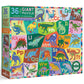 eeBoo: Dinosaur Alphabet Giant Puzzle - 36 Piece - 26 x 21 Prehistoric Floor Jigsaw, Oversized Pieces, Educational Dino Pronunci