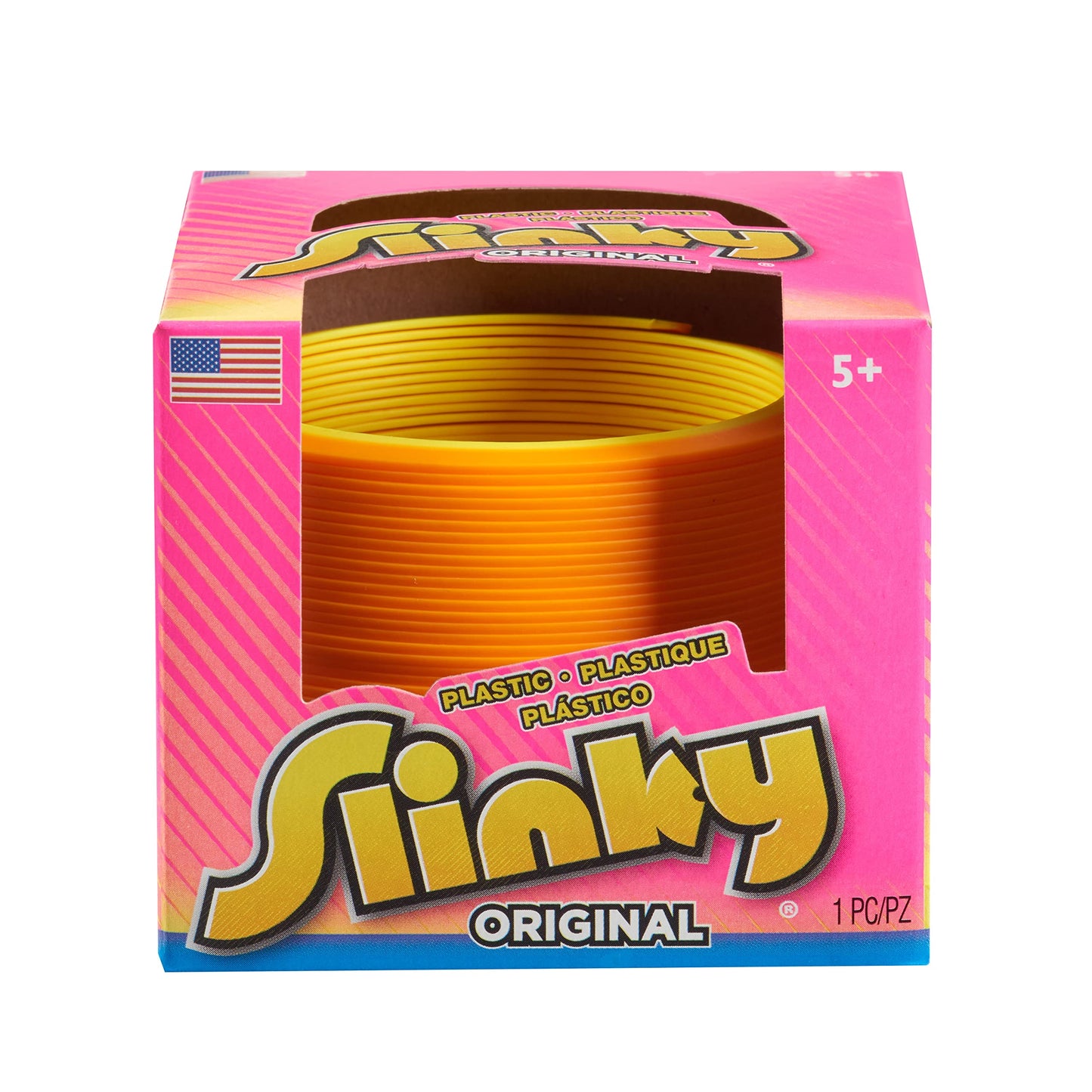 Just Play Slinky - Original Walking Spring Toy, Multicolor Neon, Small, Plastic, 3-Pack, Ages 5 Up, Model 03200