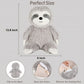 Finebee Sloth Heated Stuffed Animals, Microwavable Stuffed Animals For Cramps & Pain, Lavender Scented Weighted Sloth Plush Gift