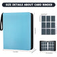 9 Pockets Trading Card Binder  HYMENEX 900 Pockets Baseball Card Binder with Sleeves and Zipper for Game Sports Cards and Kids Organized (Light Blue)