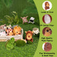 Letesult 36Pcs Adopt An Animals Party Favors, Mini Safari Stuffed Animals Adopt A Pet Set Includes 12 Jungle Stuffed Animals 12