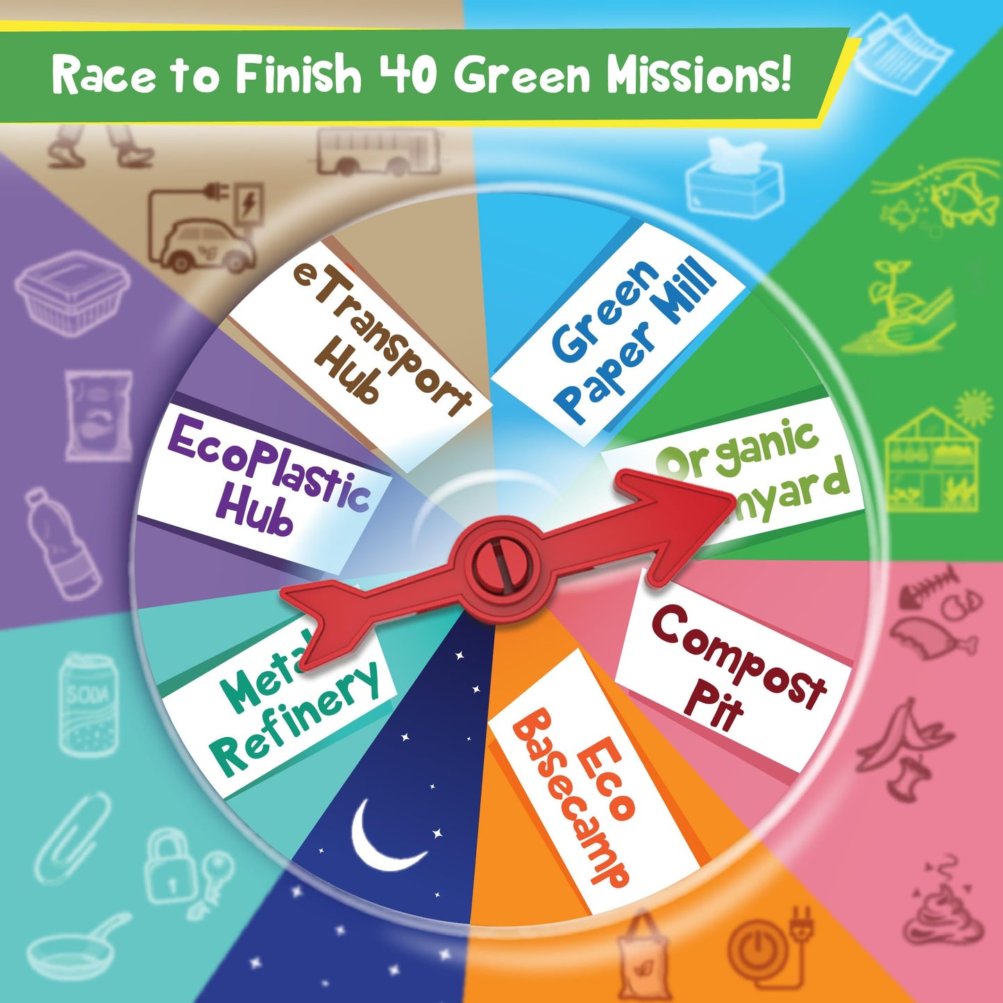 Imagimake Rescue Quest-Green Champions | Spin, Discover & Rescue Green Missions | Educational Fun Board Games for Friends & Fami