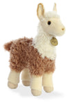 Aurora® Realistic Miyoni® 2 Tone Llama Stuffed Animal - Lifelike Detail - Cherished Companionship - Brown 12 Inches
