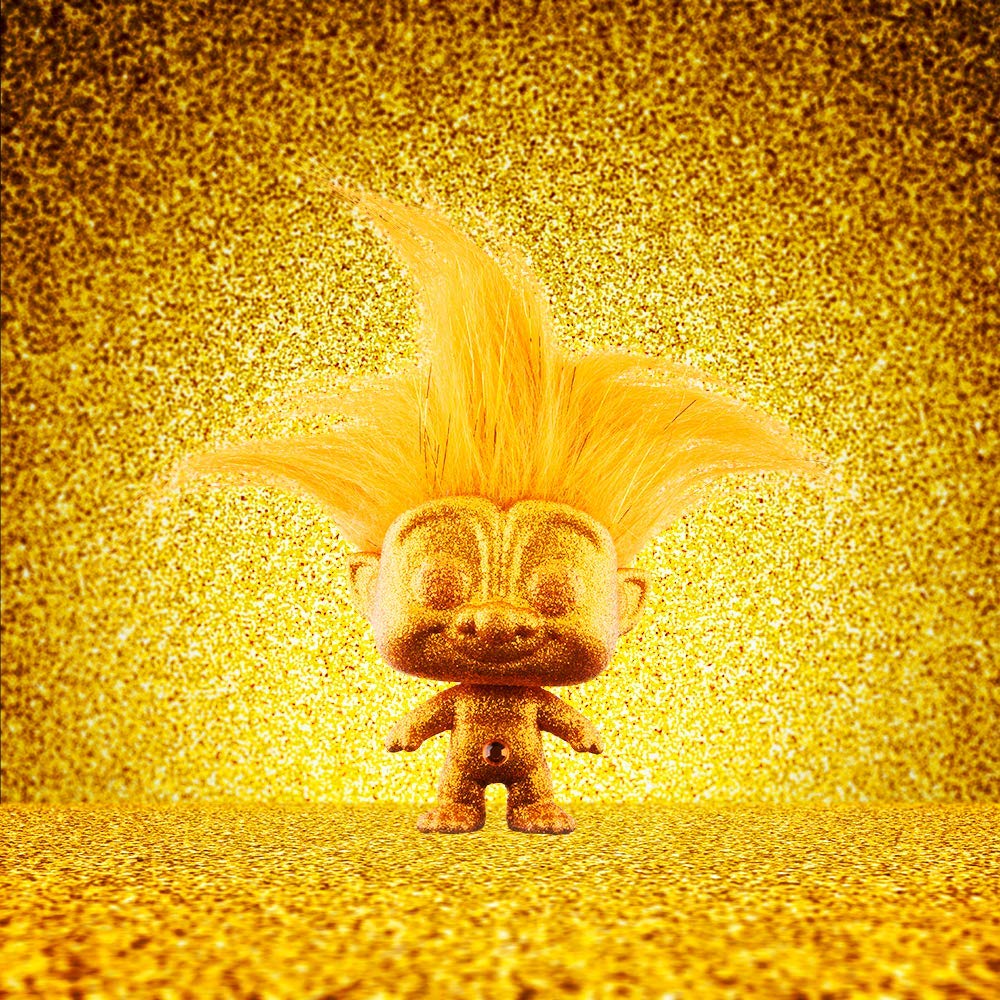 Funko Pop! Trolls - Diamond Collection Gold Troll Limited Edition Version Vinyl Figurine #8